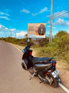 Yala National Park Road With Rent a Bike